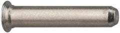 Electro Hardware - 0.205" Diam x 3/8" Long Self Clinching Pilot Pin - 300 Stainless Steel, Passivated Finish, Tapered End - Exact Tool & Supply