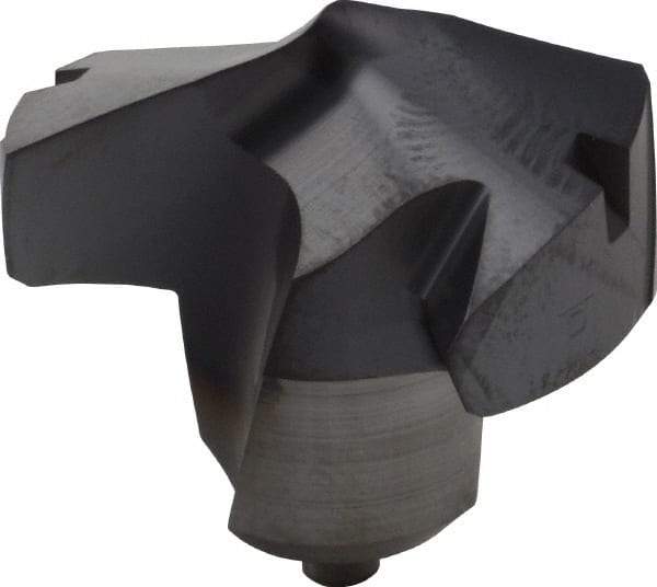 Kennametal - Series KenTIP, 20.5mm Diam Grade KCP15 140° Replaceable Drill Tip - Carbide, AlTiN Finish, Y Seat Size - Exact Tool & Supply