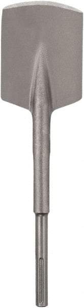 DeWALT - 4" Head Width, 16.6" OAL, 1-1/8" Shank Diam, Spade Chisel - SDS Max Drive, SDS Max Shank, Steel - Exact Tool & Supply