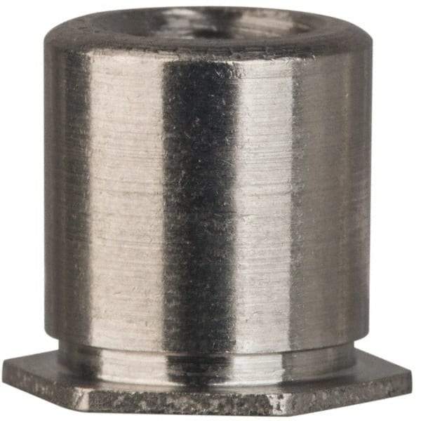 Electro Hardware - #4-40, 0.187" OAL, 0.187" Across Flats, Stainless Steel Hex Female Circuit Board Standoffs - 0.187" Body Length, Passivated Finish - Exact Tool & Supply