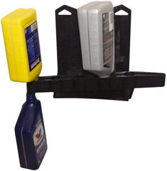 Funnel King - 5 Piece, 1 Quart Wall Mount Oil Drain Container - Black, Bottom of the Bottle - Exact Tool & Supply