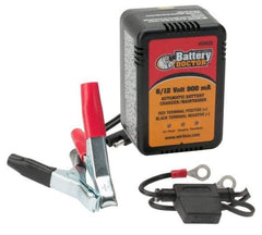 Battery Doctor - 6/12 Volt Automatic Charger/Maintainer - 900 mA - Exact Tool & Supply