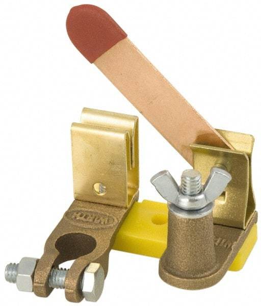 Battery Doctor - 1 Position, 12 Volt, 250 Continuous Amp, Top Mount Battery Switch - Battery Knife Switch Sequence, 1 Switch, Gold - Exact Tool & Supply