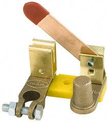Battery Doctor - 1 Position, 12 Volt, 250 Continuous Amp, Top Mount Battery Switch - Battery Knife Switch Sequence, 1 Switch, Gold - Exact Tool & Supply