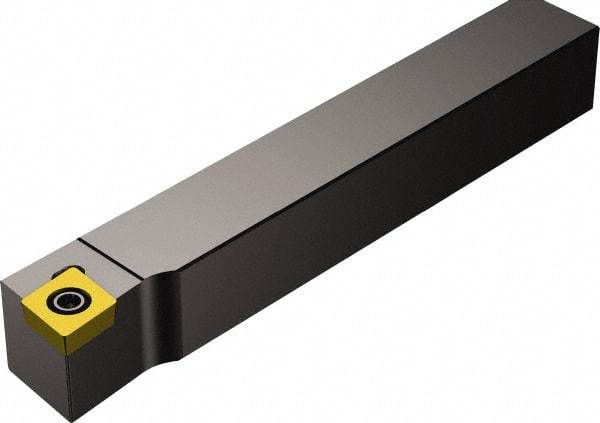 Sandvik Coromant - QS-SCLC, Right Hand Cut, -5° Lead Angle, 16mm Shank Height x 16mm Shank Width, Neutral Rake Indexable Turning Toolholder - 70mm OAL, CCMT 09 T3 08 Insert Compatibility, Series CoroTurn 107 - Exact Tool & Supply
