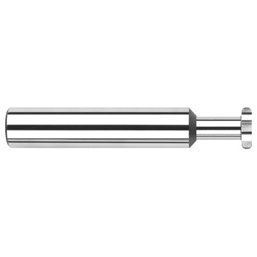 0.1250″ (1/8″) Cutter Diameter × 0.0156″ (1/64″) Radius × 0.1870″ (3/16″) Neck Length Carbide Full Radius Standard Keyseat Cutter, 6 Flutes - Exact Tool & Supply