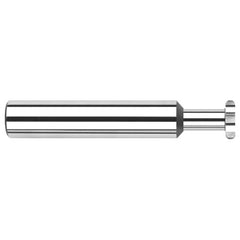 0.2500″ (1/4″) Cutter Diameter × 0.0469″ (3/64″) Radius × 0.3750″ (3/8″) Neck Length Carbide Full Radius Standard Keyseat Cutter, 6 Flutes - Exact Tool & Supply
