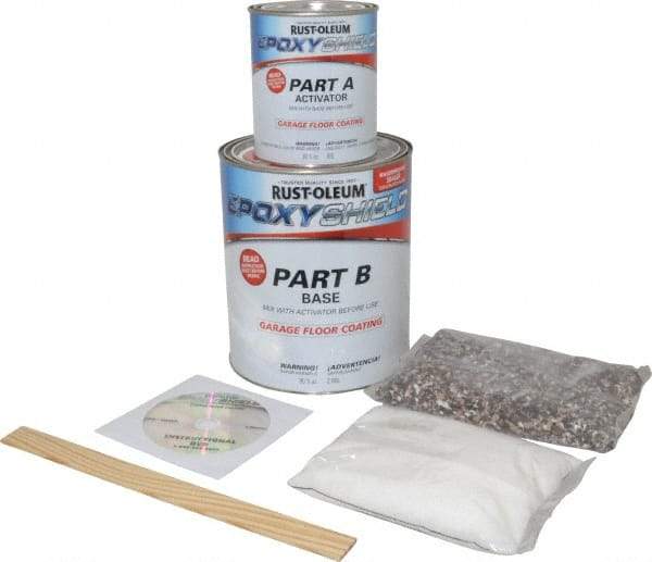 Rust-Oleum - 30 oz/90 oz Can Gloss Tan Gloss Floor Coating - <100 g/L VOC Content - Exact Tool & Supply