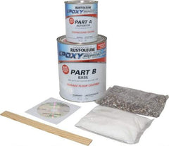 Rust-Oleum - 30 oz/90 oz Can Gloss Tan Gloss Floor Coating - <100 g/L VOC Content - Exact Tool & Supply