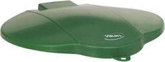 Vikan - 3 Gal Polypropylene Pail Lid - Green, For Use with 5687 - Exact Tool & Supply