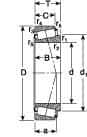 SKF - 90mm Bore Diam, 160mm OD, 42.5mm Wide, Tapered Roller Bearing - Exact Tool & Supply
