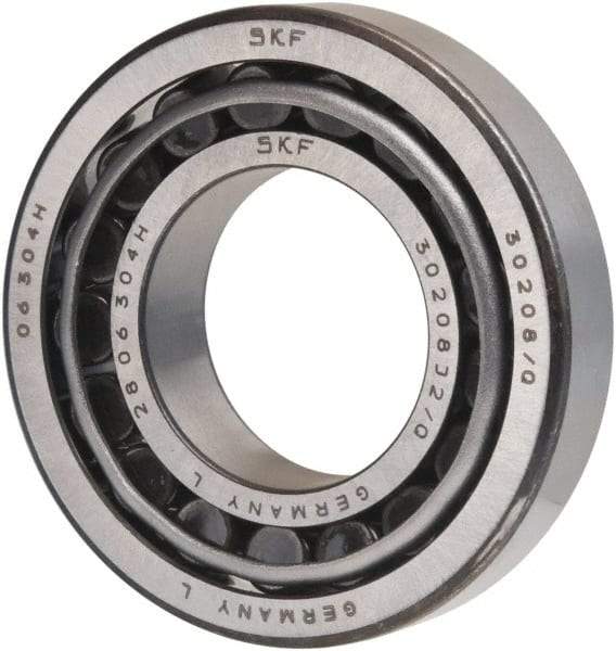 SKF - 40mm Bore Diam, 80mm OD, 19.75mm Wide, Tapered Roller Bearing - 61,600 N Dynamic Load Capacity, 68,000 N Static Load Capacity - Exact Tool & Supply