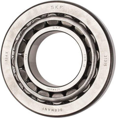 SKF - 75mm Bore Diam, 160mm OD, 40mm Wide, Tapered Roller Bearing - 209,000 N Dynamic Load Capacity, 245,000 N Static Load Capacity - Exact Tool & Supply