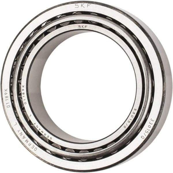 SKF - 75mm Bore Diam, 115mm OD, 31mm Wide, Tapered Roller Bearing - 134,000 N Dynamic Load Capacity, 228,000 N Static Load Capacity - Exact Tool & Supply