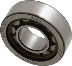 SKF - 15mm Bore Diam, 35mm Outside Diam, 11mm Wide Cylindrical Roller Bearing - 12,500 N Dynamic Capacity, 10,200 Lbs. Static Capacity - Exact Tool & Supply