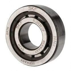 SKF - 17mm Bore Diam, 40mm Outside Diam, 12mm Wide Cylindrical Roller Bearing - 17,200 N Dynamic Capacity, 14,300 Lbs. Static Capacity - Exact Tool & Supply
