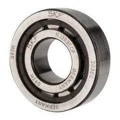 SKF - 17mm Bore Diam, 40mm Outside Diam, 12mm Wide Cylindrical Roller Bearing - 17,200 N Dynamic Capacity, 14,300 Lbs. Static Capacity - Exact Tool & Supply