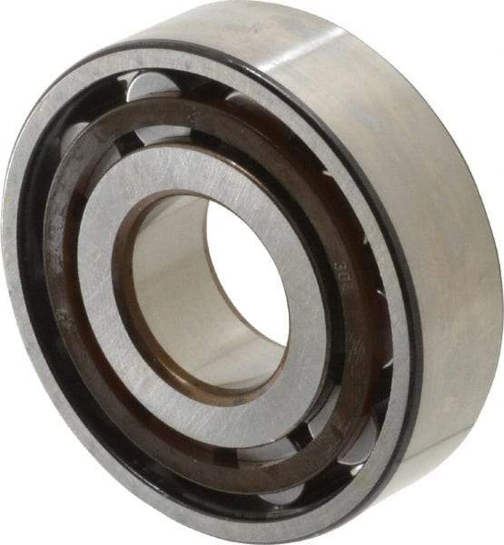 SKF - 20mm Bore Diam, 52mm Outside Diam, 15mm Wide Cylindrical Roller Bearing - 30,800 N Dynamic Capacity, 26,000 Lbs. Static Capacity - Exact Tool & Supply