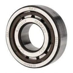 SKF - 20mm Bore Diam, 47mm Outside Diam, 14mm Wide Cylindrical Roller Bearing - 25,100 N Dynamic Capacity, 25,200 Lbs. Static Capacity - Exact Tool & Supply