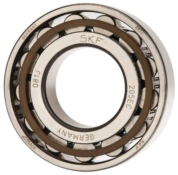 SKF - 25mm Bore Diam, 52mm Outside Diam, 15mm Wide Cylindrical Roller Bearing - 28,600 N Dynamic Capacity, 27,000 Lbs. Static Capacity - Exact Tool & Supply