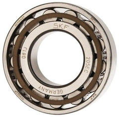 SKF - 25mm Bore Diam, 52mm Outside Diam, 15mm Wide Cylindrical Roller Bearing - 28,600 N Dynamic Capacity, 27,000 Lbs. Static Capacity - Exact Tool & Supply
