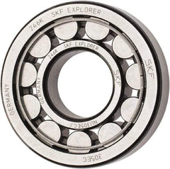 SKF - 25mm Bore Diam, 62mm Outside Diam, 17mm Wide Cylindrical Roller Bearing - 40,200 N Dynamic Capacity, 36,500 Lbs. Static Capacity - Exact Tool & Supply