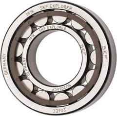 SKF - 30mm Bore Diam, 62mm Outside Diam, 16mm Wide Cylindrical Roller Bearing - 38,000 N Dynamic Capacity, 36,500 Lbs. Static Capacity - Exact Tool & Supply