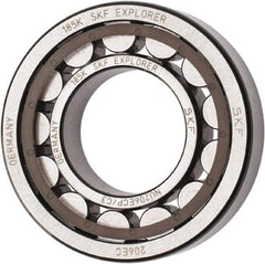SKF - 30mm Bore Diam, 62mm Outside Diam, 16mm Wide Cylindrical Roller Bearing - 38,000 N Dynamic Capacity, 36,500 Lbs. Static Capacity - Exact Tool & Supply