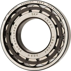 SKF - 35mm Bore Diam, 72mm Outside Diam, 17mm Wide Cylindrical Roller Bearing - 48,400 N Dynamic Capacity, 48,000 Lbs. Static Capacity - Exact Tool & Supply