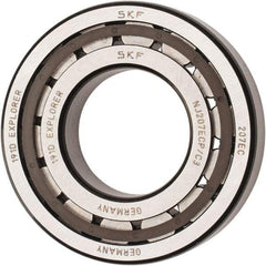 SKF - 35mm Bore Diam, 72mm Outside Diam, 17mm Wide Cylindrical Roller Bearing - 48,400 N Dynamic Capacity, 48,000 Lbs. Static Capacity - Exact Tool & Supply