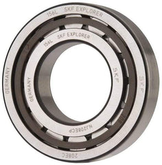 SKF - 40mm Bore Diam, 80mm Outside Diam, 18mm Wide Cylindrical Roller Bearing - 53,900 N Dynamic Capacity, 53,000 Lbs. Static Capacity - Exact Tool & Supply