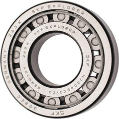 SKF - 40mm Bore Diam, 90mm Outside Diam, 23mm Wide Cylindrical Roller Bearing - 80,900 N Dynamic Capacity, 78,000 Lbs. Static Capacity - Exact Tool & Supply
