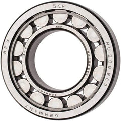 SKF - 40mm Bore Diam, 80mm Outside Diam, 18mm Wide Cylindrical Roller Bearing - 53,900 N Dynamic Capacity, 53,000 Lbs. Static Capacity - Exact Tool & Supply
