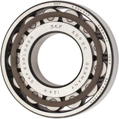 SKF - 45mm Bore Diam, 100mm Outside Diam, 25mm Wide Cylindrical Roller Bearing - 99,000 N Dynamic Capacity, 100,000 Lbs. Static Capacity - Exact Tool & Supply