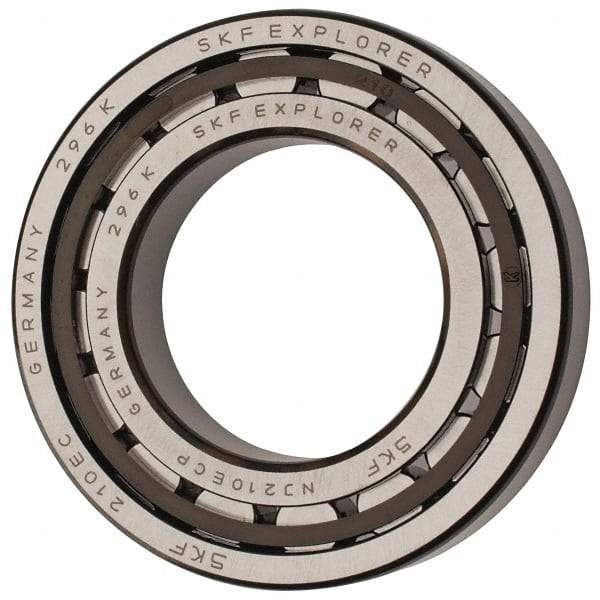 SKF - 50mm Bore Diam, 90mm Outside Diam, 20mm Wide Cylindrical Roller Bearing - 64,400 N Dynamic Capacity, 69,500 Lbs. Static Capacity - Exact Tool & Supply