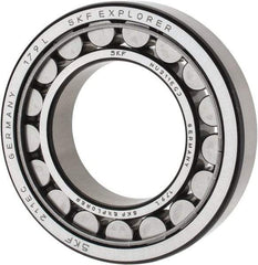 SKF - 55mm Bore Diam, 100mm Outside Diam, 21mm Wide Cylindrical Roller Bearing - 84,200 N Dynamic Capacity, 95,000 Lbs. Static Capacity - Exact Tool & Supply