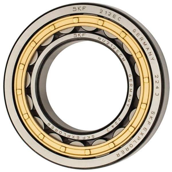 SKF - 60mm Bore Diam, 110mm Outside Diam, 22mm Wide Cylindrical Roller Bearing - 93,500 N Dynamic Capacity, 102,000 Lbs. Static Capacity - Exact Tool & Supply