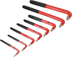 Wiha - 8 Piece Insulated L-Key Hex Key Set - Hex Range 1/8 to 1/2" - Exact Tool & Supply