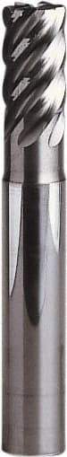 Seco - 6mm, 5 Flute, Single End, Solid Carbide, 0.5mm Corner Radius End Mill - 55mm OAL, 41° Helix, Right Hand Flute, 9mm LOC, Right Hand Cut, 15mm Extended Reach - Exact Tool & Supply