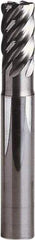 Seco - 6mm, 5 Flute, Single End, Solid Carbide, 0.5mm Corner Radius End Mill - 55mm OAL, 41° Helix, Right Hand Flute, 9mm LOC, Right Hand Cut, 15mm Extended Reach - Exact Tool & Supply