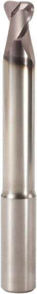 Seco - 3mm, 2 Flute, Single End, Solid Carbide, 0.2mm Corner Radius End Mill - 40mm OAL, 30° Helix, Right Hand Flute, 4mm LOC, Right Hand Cut, 12mm Extended Reach - Exact Tool & Supply