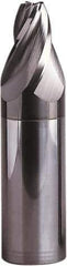 Seco - 30° Taper Angle per Side, 4.5mm Small End Diam, 16mm LOC, Solid Carbide 4 Flute Tapered Square End Mill - 90mm OAL, 16mm Shank Diam, Spiral Flute, 30° Helix - Exact Tool & Supply