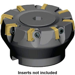 Kennametal - 102mm Cut Diam, 32mm Arbor Hole, 5mm Max Depth of Cut, 6° Indexable Chamfer & Angle Face Mill - 15 Inserts, SNXF 1204... Insert, 15 Flutes, Series KSSR - Exact Tool & Supply