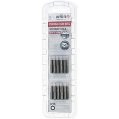 Wiha - 25mm Hex Screwdriver Bit - 1/4" Drive, 1" OAL - Exact Tool & Supply