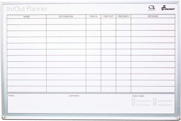 Ability One - 2" High x 29" Wide Dry Erase - Non-Magnetic Mylar Laminated, 36" Deep - Exact Tool & Supply