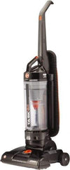 Hoover - Single Motor Bagless Lightweight Upright Vacuum Cleaner - 13-1/2" Cleaning Width, 12" Amps, Comfort Hand Grip, Black & Orange - Exact Tool & Supply