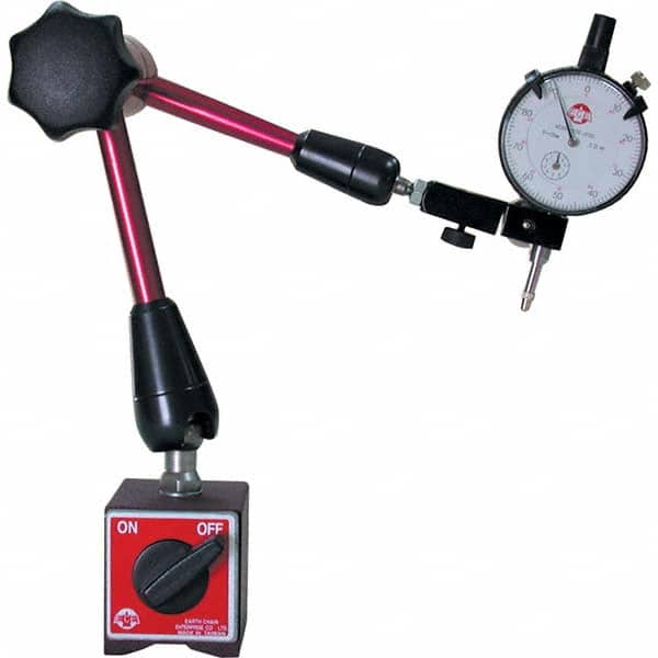 Techniks - Magnetic Indicator Bases Base Length (Inch): 2-3/8 Base Width (Inch): 2 - Exact Tool & Supply