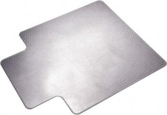 Ability One - 53" Long x 45" Wide, Chair Mat - Single Lip, Straight Edge Style - Exact Tool & Supply