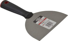 Hyde Tools - 6" Wide Carbon Steel Taping Knife - Flexible, Polypropylene Handle, 7.8" OAL - Exact Tool & Supply
