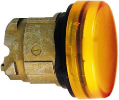 Schneider Electric - Orange Lens Pilot Light - Round Lens, Shock Resistant, Vibration Resistant, Water Resistant - Exact Tool & Supply